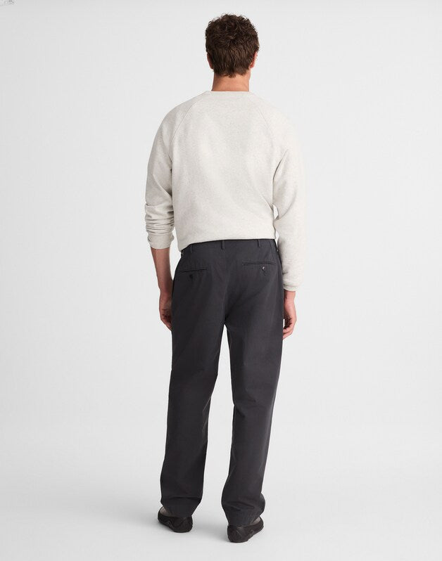 Pleated Chino Pants in Uniform Twill PEPPER