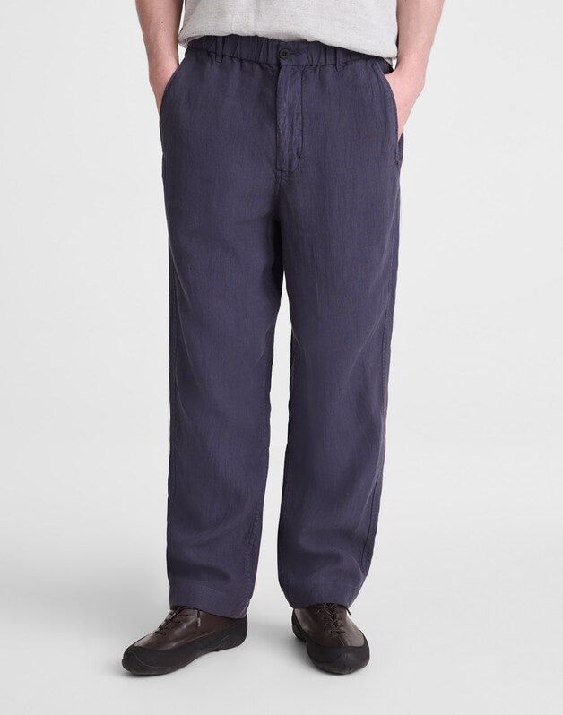 Pull-On Pant in Linen INK