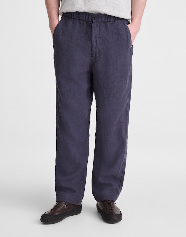 Pull-On Pant in Linen INK