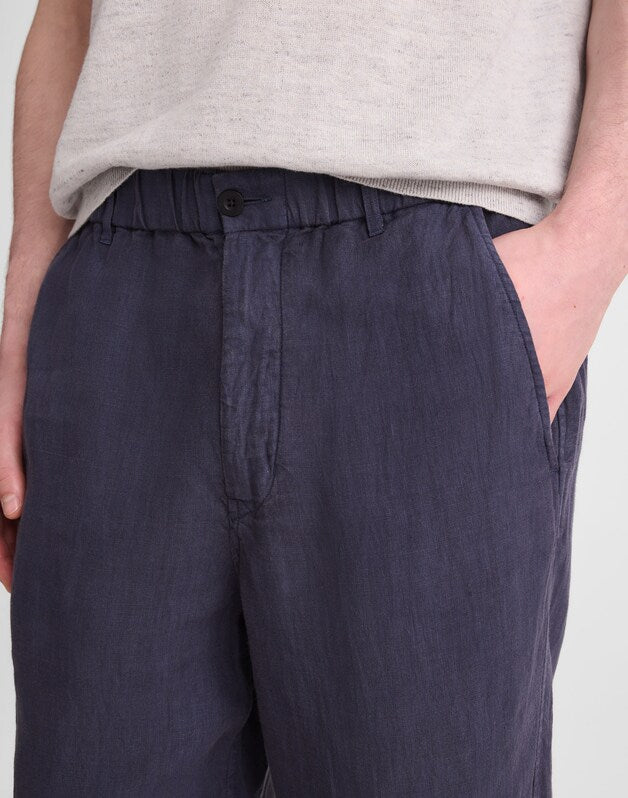 Pull-On Pant in Linen INK