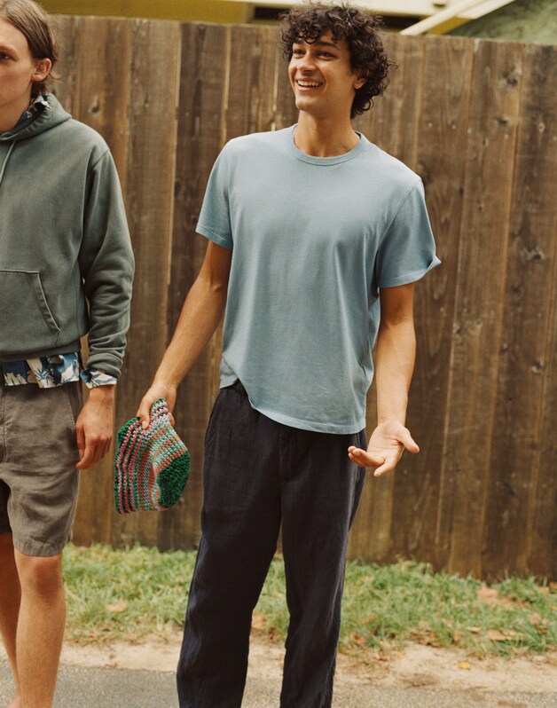 Pull-On Pant in Linen INK