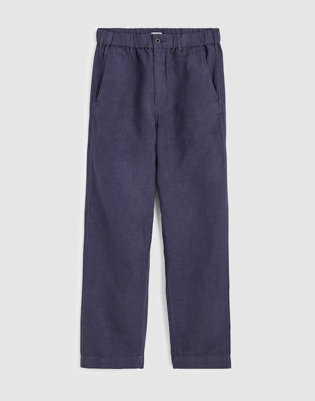Pull-On Pant in Linen INK