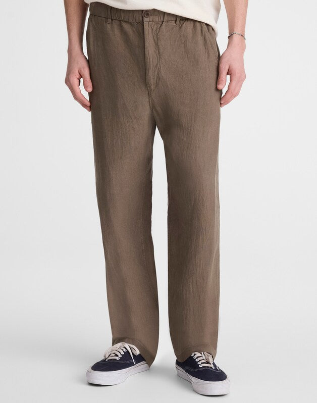 Pull-On Pant in Linen OLIVE