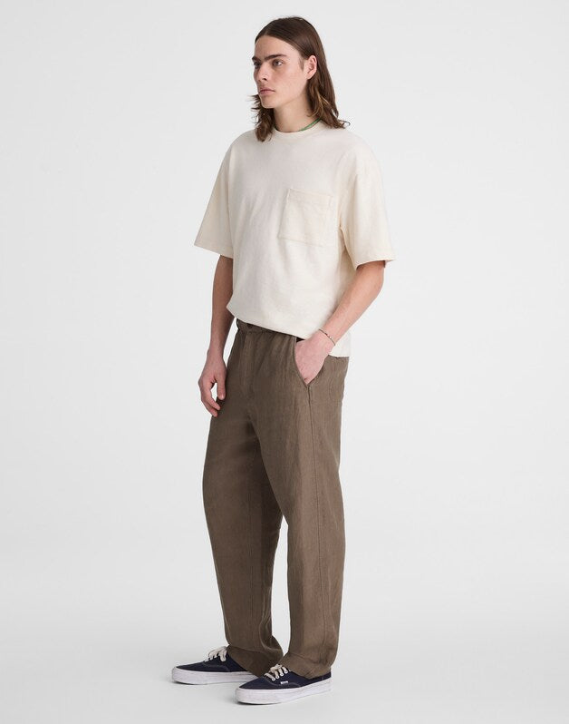Pull-On Pant in Linen OLIVE