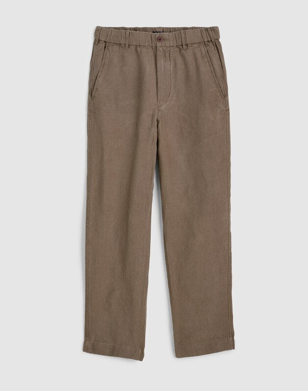 Pull-On Pant in Linen OLIVE