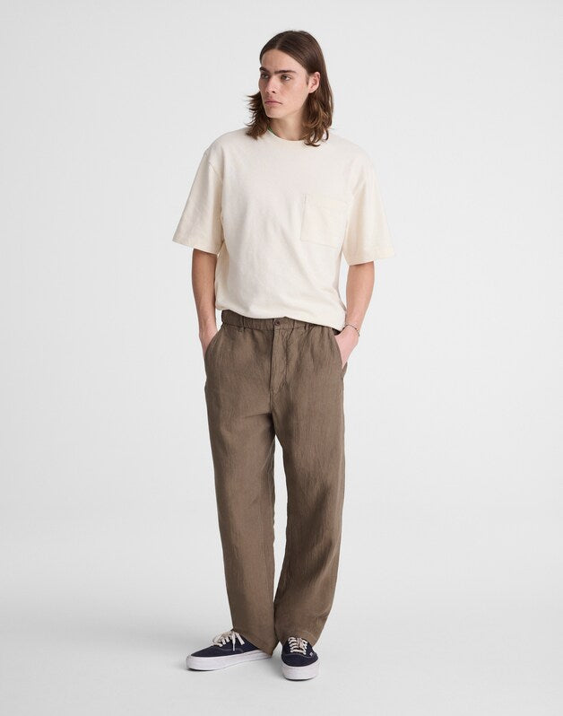 Pull-On Pant in Linen OLIVE