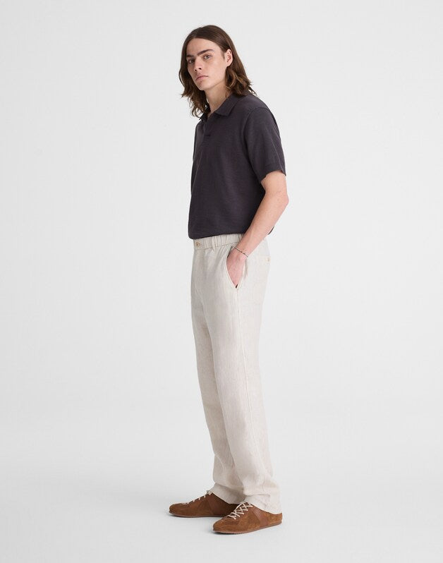 Pull-On Pant in Linen BLEACHED