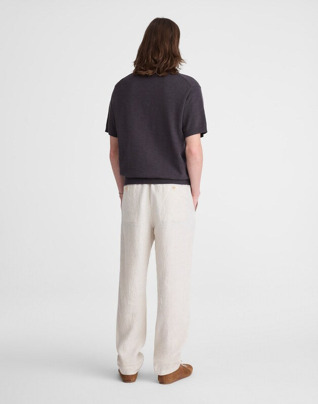 Pull-On Pant in Linen BLEACHED