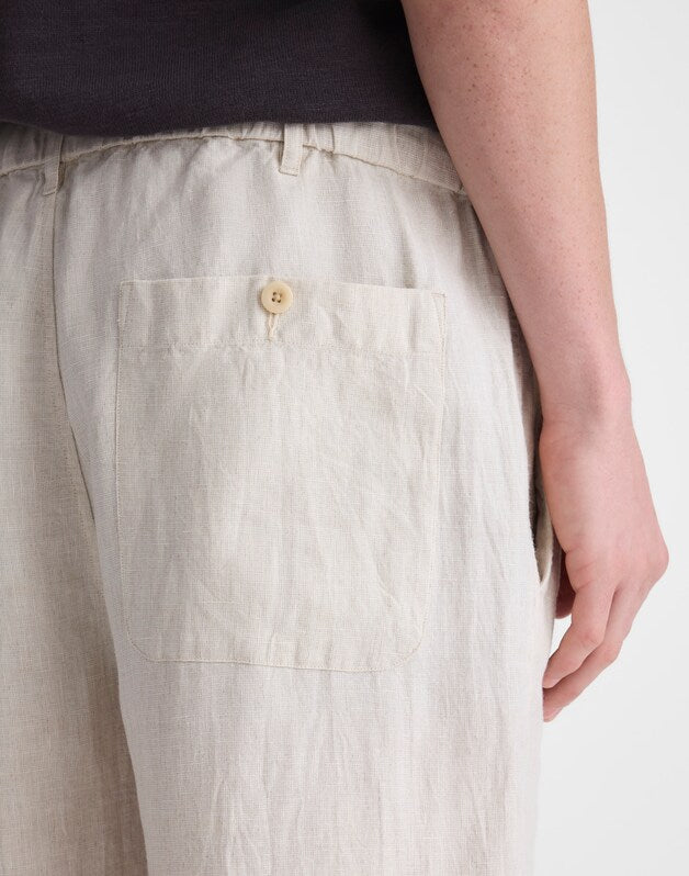 Pull-On Pant in Linen BLEACHED