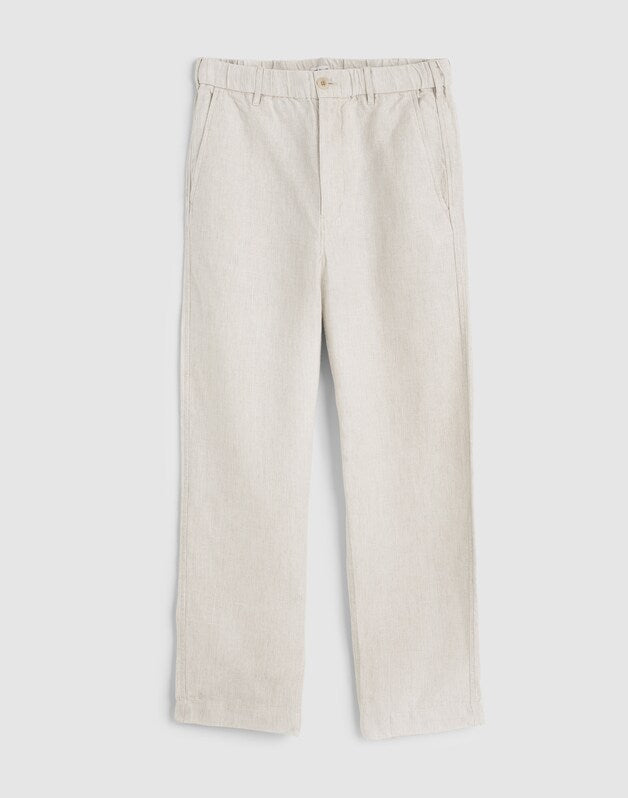 Pull-On Pant in Linen BLEACHED