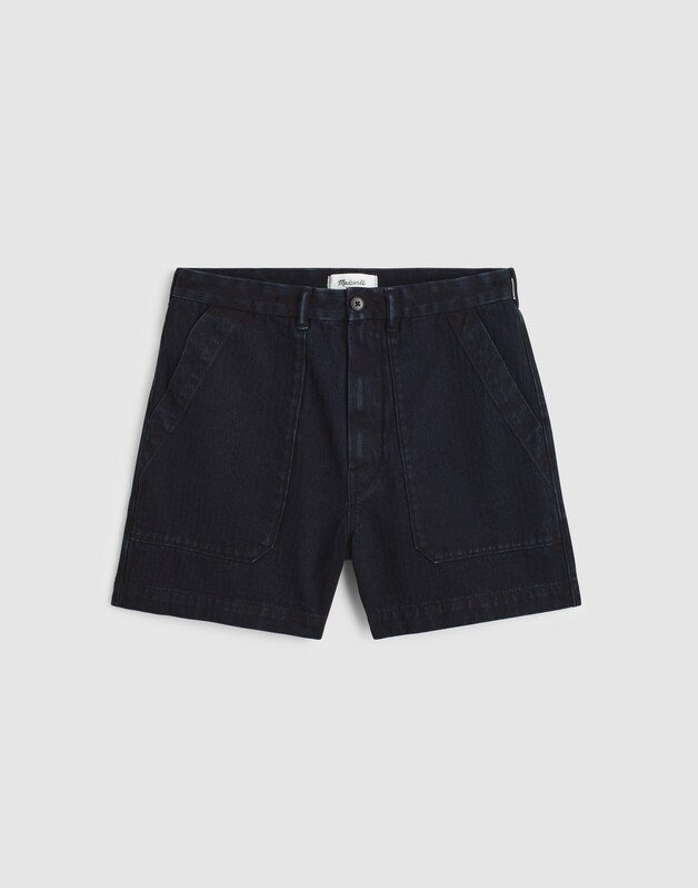 Fatigue Shorts in Overdyed Indigo ROBERSON WASH
