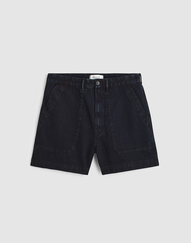 Fatigue Shorts in Overdyed Indigo ROBERSON WASH