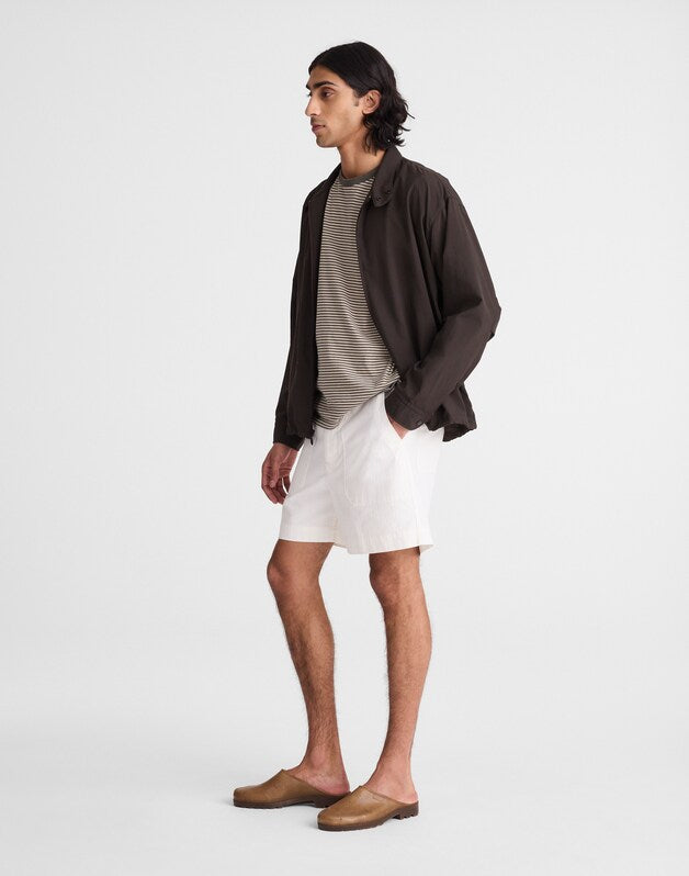 Fatigue Shorts in Herringbone Twill SOFT WHITE