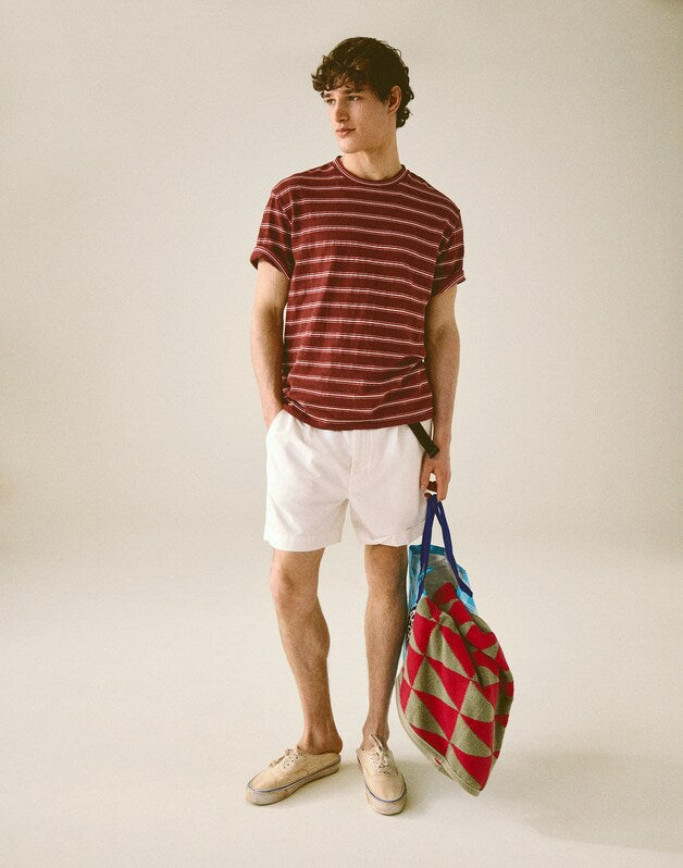 Fatigue Shorts in Herringbone Twill SOFT WHITE