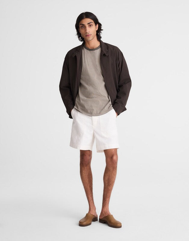 Fatigue Shorts in Herringbone Twill SOFT WHITE
