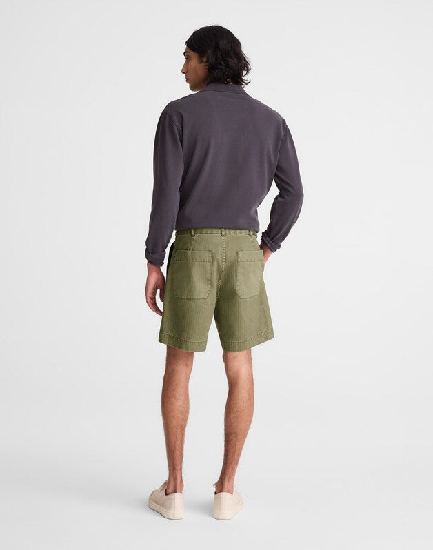 Fatigue Shorts in Herringbone Twill FATIGUE