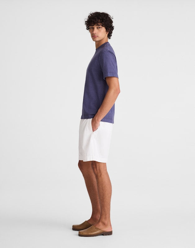 Pleated Chino Shorts in Uniform Twill SOFT WHITE