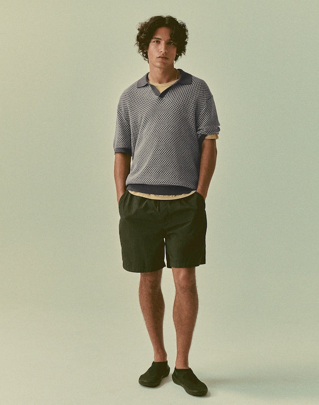 Pleated Chino Shorts in Uniform Twill SOFT WHITE