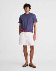 Pleated Chino Shorts in Uniform Twill SOFT WHITE