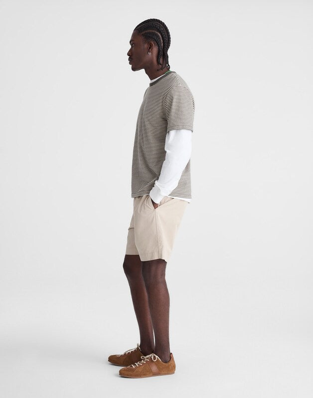 Pleated Chino Shorts in Uniform Twill TOASTED CASHEW