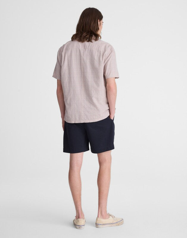 Pleated Chino Shorts in Uniform Twill NAVY