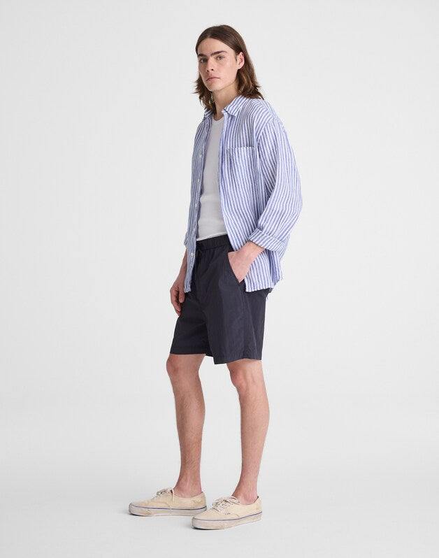Pull-On Short in Nylon PEPPER