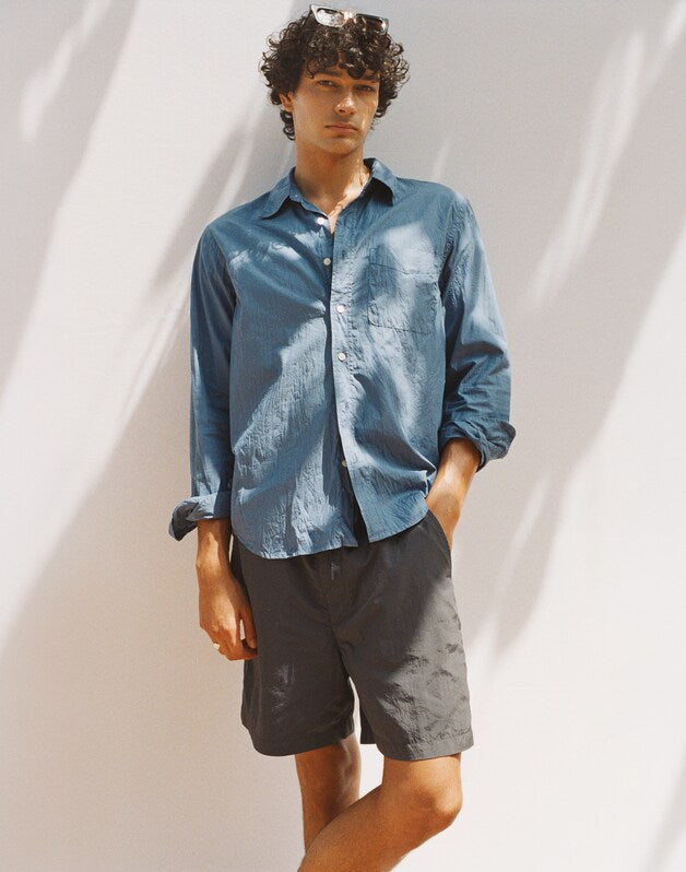 Pull-On Short in Nylon PEPPER