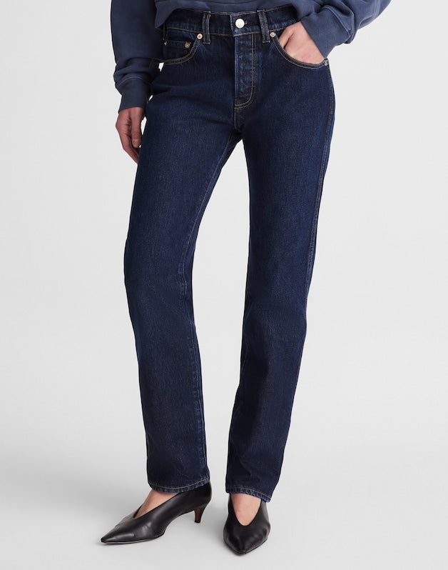 Madewell x Benjamin Talley Smith The Putney Mid-Rise Straight Jean in Wells Wash WELLS WASH