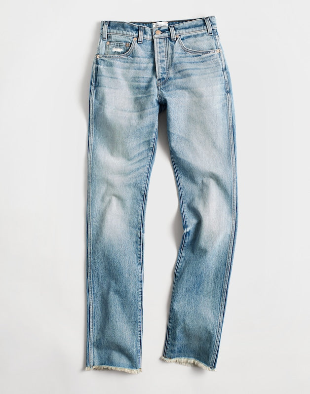 Madewell x Benjamin Talley Smith The Putney Mid-Rise Straight Jean in Whitney Wash WHITNEY WASH