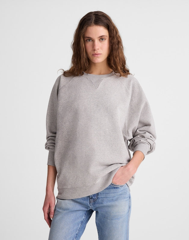 Madewell x Benjamin Talley Smith The Belleview Oversized Sweatshirt HTHR GREY