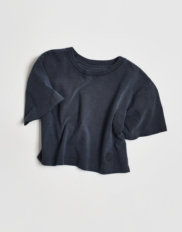 Madewell x Benjamin Talley Smith The Sullivan Boxy Crop Tee CLASSIC NAVY