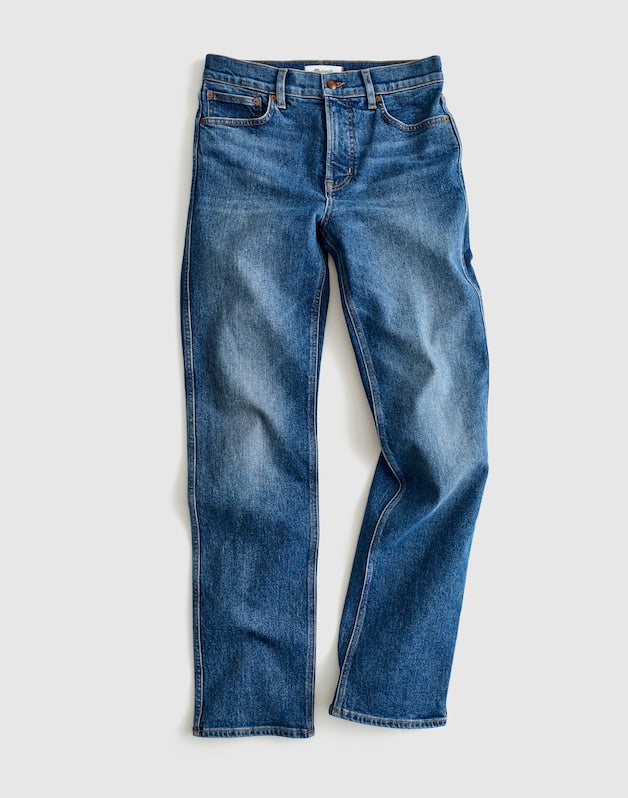 Short Circular Longline Straight Jean STORM CLOUD WASH