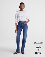 Tall Circular Longline Straight Jean STORM CLOUD WASH