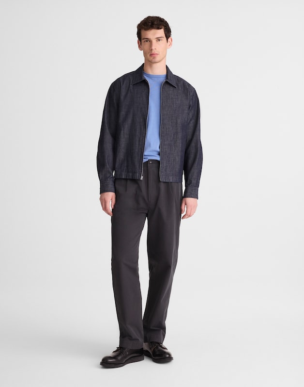 Zip-Front Jacket in Denim INDIGO