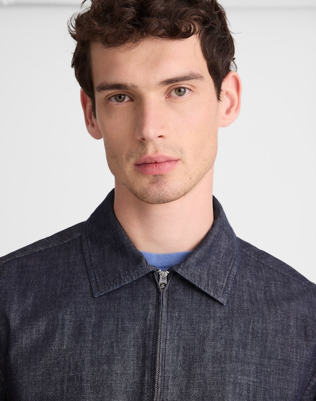 Zip-Front Jacket in Denim INDIGO