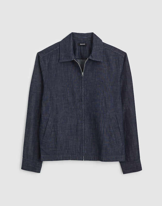 Zip-Front Jacket in Denim INDIGO
