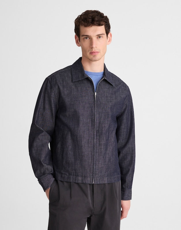 Zip-Front Jacket in Denim INDIGO