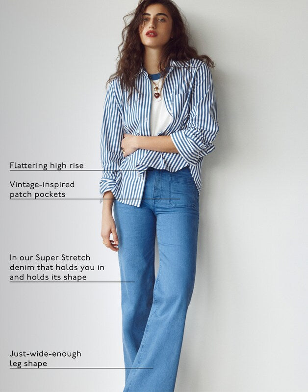 The Emmy Wide-Leg Pant FRENCH BLUE
