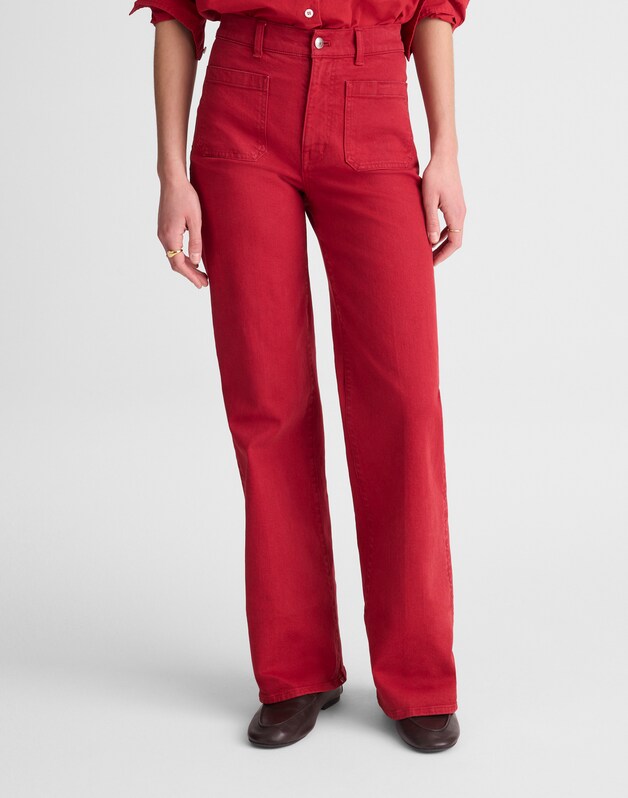 The Emmy Wide-Leg Pant CHERRY
