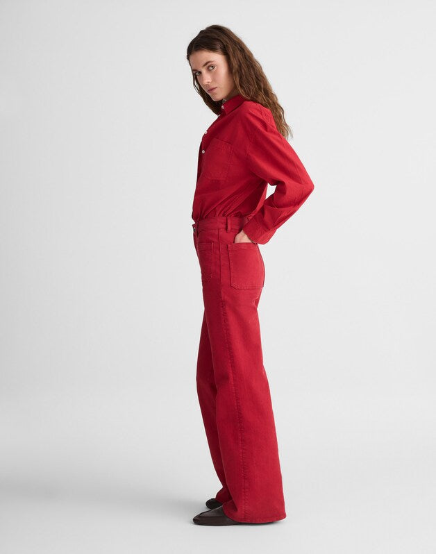 The Emmy Wide-Leg Pant CHERRY