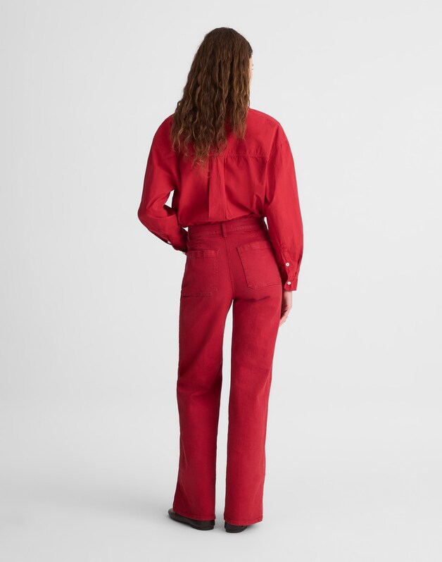 The Emmy Wide-Leg Pant CHERRY