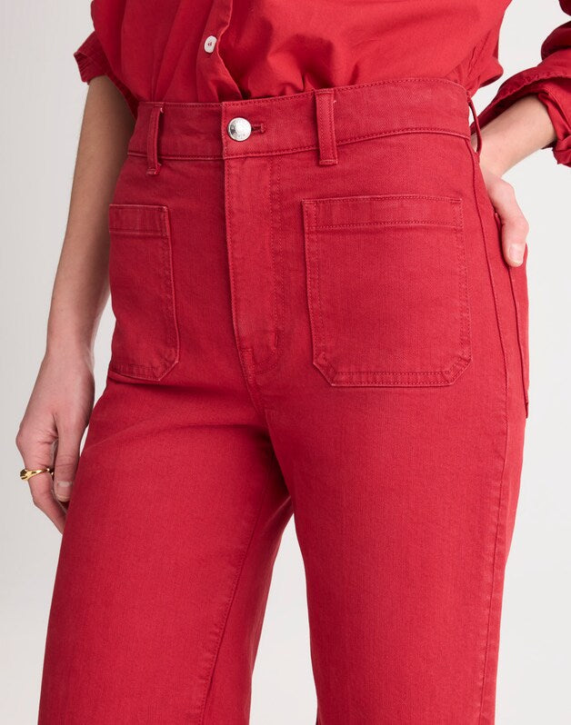 The Emmy Wide-Leg Pant CHERRY