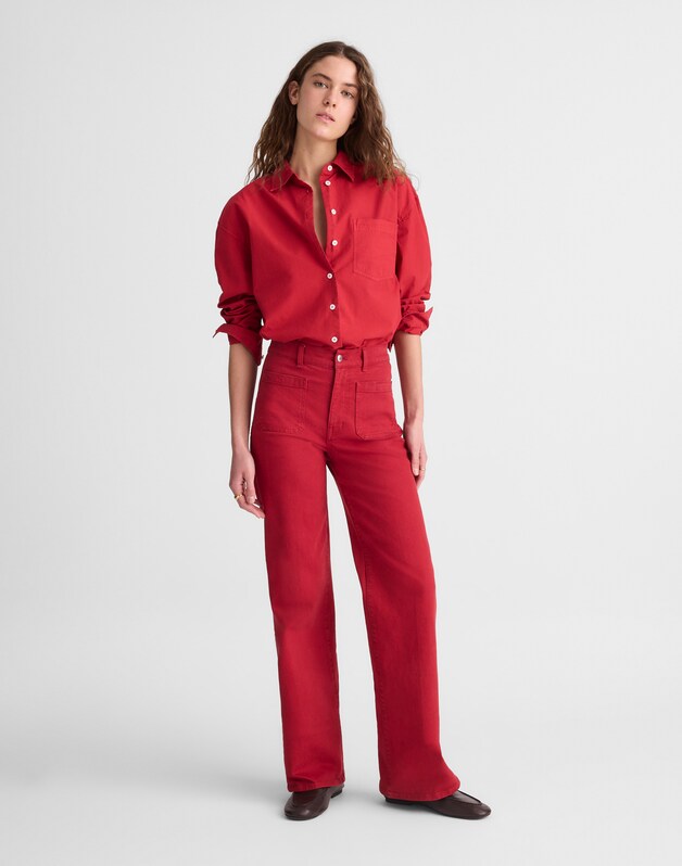 The Emmy Wide-Leg Pant CHERRY