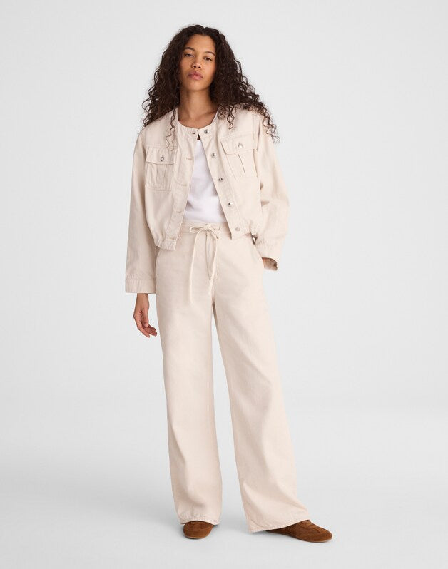 The Ultimate Wide-Leg Pant in Airy Denim VINTAGE CANVAS