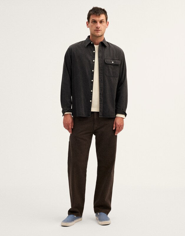 Single-Pocket Shirt in SoftFade Denim DRAUGHTON WASH
