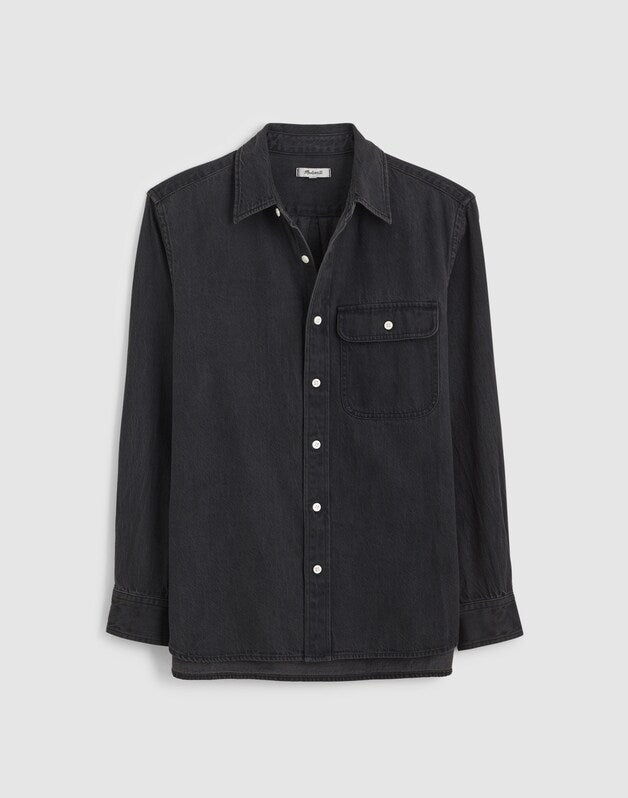 Single-Pocket Shirt in SoftFade Denim DRAUGHTON WASH