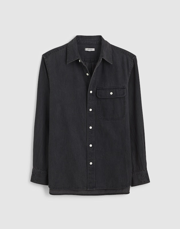 Single-Pocket Shirt in SoftFade Denim DRAUGHTON WASH