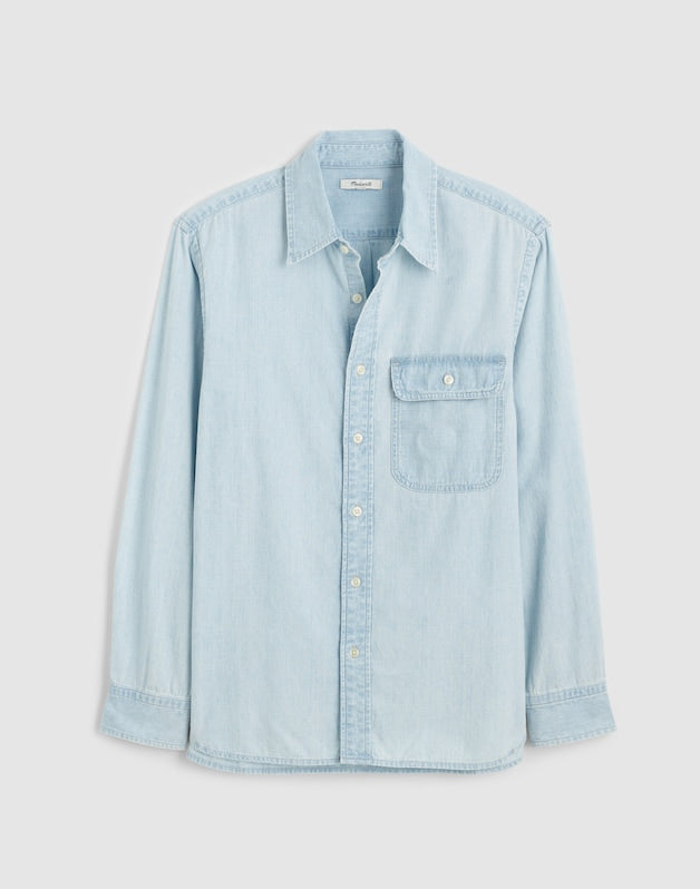 Work Shirt in Japanese Chambray OLSON WASH