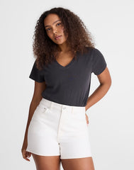 The Curvy Perfect Vintage Mid-Length Short TILE WHITE