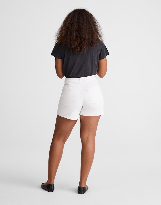 The Curvy Perfect Vintage Mid-Length Short TILE WHITE